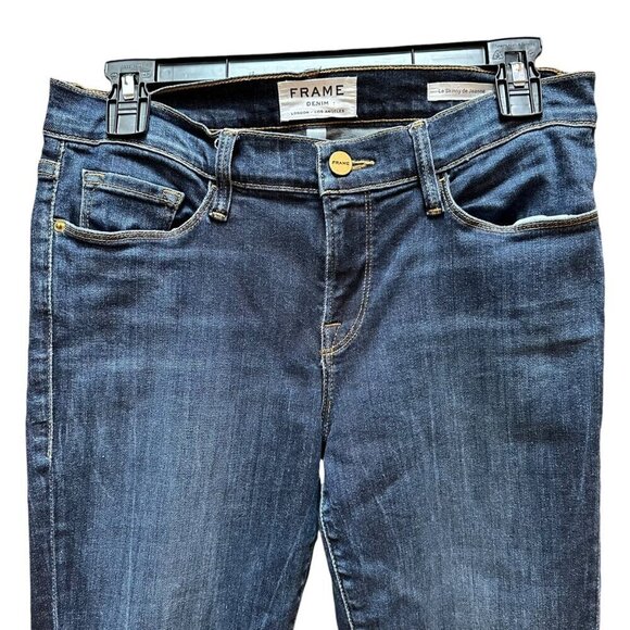 Frame Denim Le Skinny De Jeanne Prince Street Skinny Jeans Distressed Size 28‎ - Picture 6 of 11